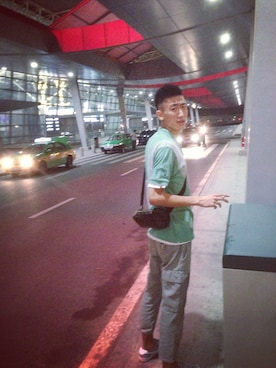 「Subcrew（サブクルー）のアイテム」を使った、孙昊さん（メンズ・188cm）の冬コーディネート