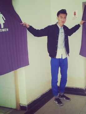 「Subcrew（サブクルー）のアイテム」を使った、孙昊さん（メンズ・188cm）の冬コーディネート