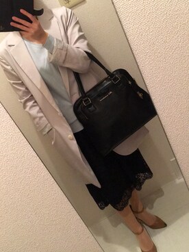 「Soareak（ソアリーク）のアイテム（トップス）」を使った、おひめさん（レディース・149cm）の秋コーディネート