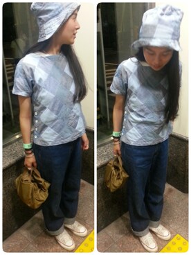 BEAMSBOY buyer INOさん（レディース・156cm）の夏コーディネート