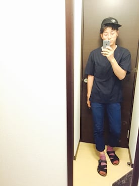 「soe（ソーイ）のアイテム（帽子）」を使った、KJoさん（メンズ・171cm）の秋コーディネート