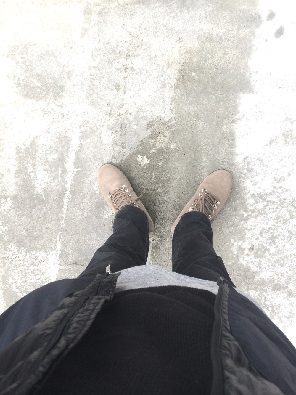 「BEDWIN、BEDWIN & THE HEARTBREAKERS、THE NORTH FACE、merrell、nonnative」｜「vendor PREMIUMのnonnative × MERRELL "LEATHER"（ブーツ、グレー系）」を使った、d0さん（メンズ・160cm）の秋コーディネートの1枚目の写真