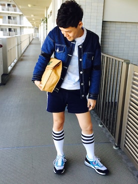 「MR.GENTLEMAN」｜「アイテム（ブルゾン）」を使った、DAICHIさん（メンズ・168cm）の秋コーディネート