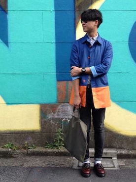 「orange」｜ip chi bobさん（メンズ・188cm）の秋コーディネート