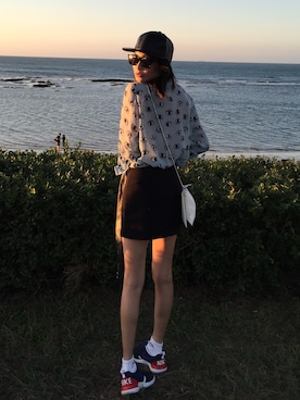 「H&M（エイチ・アンド・エム）のアイテム（スカート）」を使った、Tanya さん（メンズ・168cm）の秋コーディネート