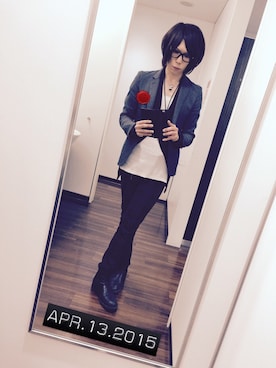 「アイテム（チャーム）」を使った、Neroさん（メンズ・178cm）の春コーディネート