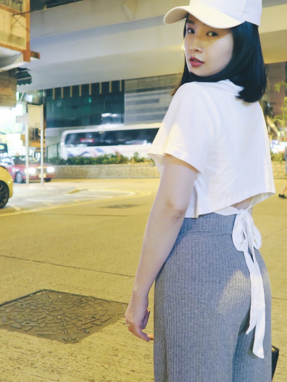 「ootd、outfit、summer、夏、white、白、chanel、STYLE、casual、Bershka」｜「no brandのアイテム（帽子、ホワイト系）」を使った、Yulian Cさん（レディース・153cm）の夏コーディネートの1枚目の写真