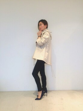 「JILL STUART（ジルスチュアート）のアイテム（ブルゾン）」を使った、RENAさん（レディース・158cm）の春コーディネート