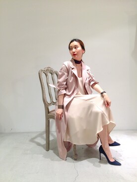 「ペールトーン」｜「アイテム（トレンチコート）」を使った、RENAさん（レディース・158cm）の春コーディネート