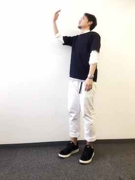 「KICS DOCUMENT.（キクス ドキュメント）のアイテム（トップス）」を使った、taro3laurentさん（メンズ・177cm）の春コーディネート
