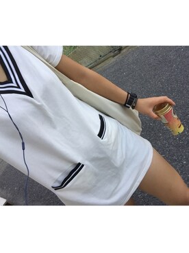 「ONE-PIECE」｜Kさん（レディース・163cm）の夏コーディネート