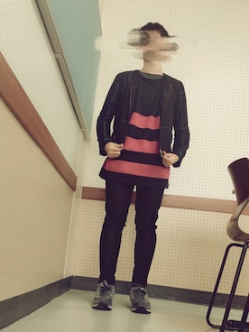 「シャリーフ(SHAREEF)」｜「アイテム（ブルゾン）」を使った、Rikuさん（メンズ・175cm）の秋コーディネート