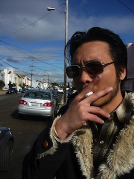 「アイテム（モッズコート、ブラウン系）」を使った、Clement Chengさん（メンズ・178cm）の夏コーディネート