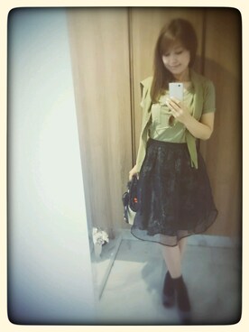 「SOLO&DOUBLE（ソロアンドダブル）のアイテム」を使った、高橋　佐知さん（レディース・163cm）の夏コーディネート