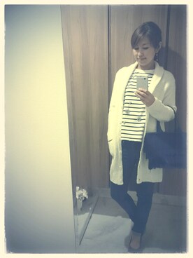 「TSURU（ツル）のアイテム（バッグ）」を使った、高橋　佐知さん（レディース・163cm）の夏コーディネート