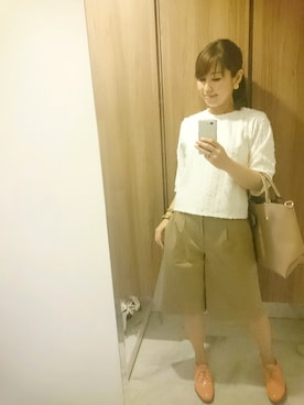 「wonder（ワンダー）のアイテム」を使った、高橋　佐知さん（レディース・163cm）の夏コーディネート