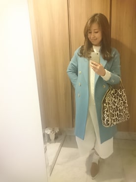 「Jeffrey Campbell（ジェフリーキャンベル）のアイテム（モカシン/デッキシューズ）」を使った、高橋　佐知さん（レディース・163cm）の冬コーディネート