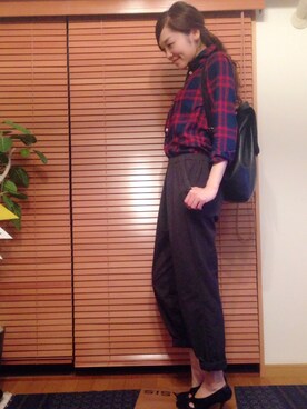 「carlife（カーライフ）のアイテム」を使った、chima*さん（レディース・165cm）の秋コーディネート