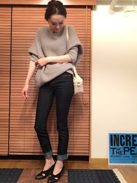 「Clarpierce（クラーピアス）のアイテム」を使った、chima*さん（レディース・165cm）の秋コーディネート