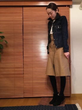 「EVER AFTER（エバーアフター）のアイテム」を使った、chima*さん（レディース・165cm）の冬コーディネート