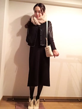 「utaのアイテム」を使った、chima*さん（レディース・165cm）の冬コーディネート