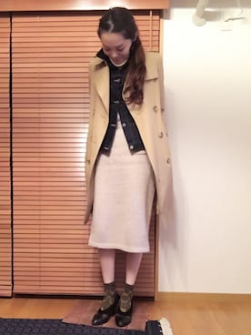 「Clarpierce（クラーピアス）のアイテム」を使った、chima*さん（レディース・165cm）の冬コーディネート