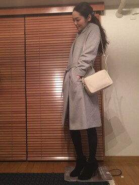 「アイテム（ブーティ）」を使った、chima*さん（レディース・165cm・30代）の冬コーディネート