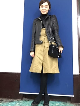 「EVER AFTER（エバーアフター）のアイテム」を使った、chima*さん（レディース・165cm）の冬コーディネート