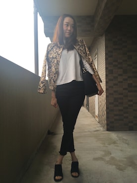 「BEAUTY&YOUTH UNITED ARROWS（ビューティーアンドユースユナイテッドアローズ）のBY∵ フラップメタル2WAYトート3 ◆（トートバッグ）」を使った、chima*さん（レディース・165cm）の春コーディネート