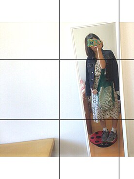 「RAINBOW（レインボー）のアイテム（バッグ）」を使った、らいをんさん（レディース・153cm）の夏コーディネート