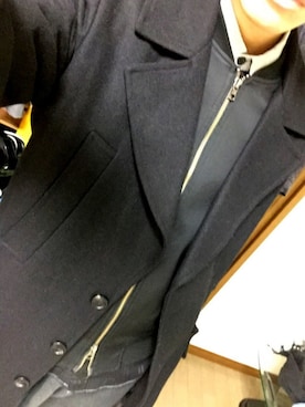 「STUDIOUS（ステュディオス）のアイテム（ミリタリージャケット）」を使った、kさん（メンズ・170cm）の冬コーディネート
