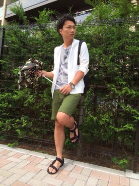 「スエット」｜boycott 北千住丸井店　スタッフさん（メンズ・174cm）の夏コーディネート