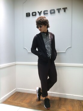 boycott 北千住丸井店　スタッフさん（メンズ・174cm）の秋コーディネート