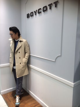 boycott 北千住丸井店　スタッフさん（メンズ・174cm）の秋コーディネート