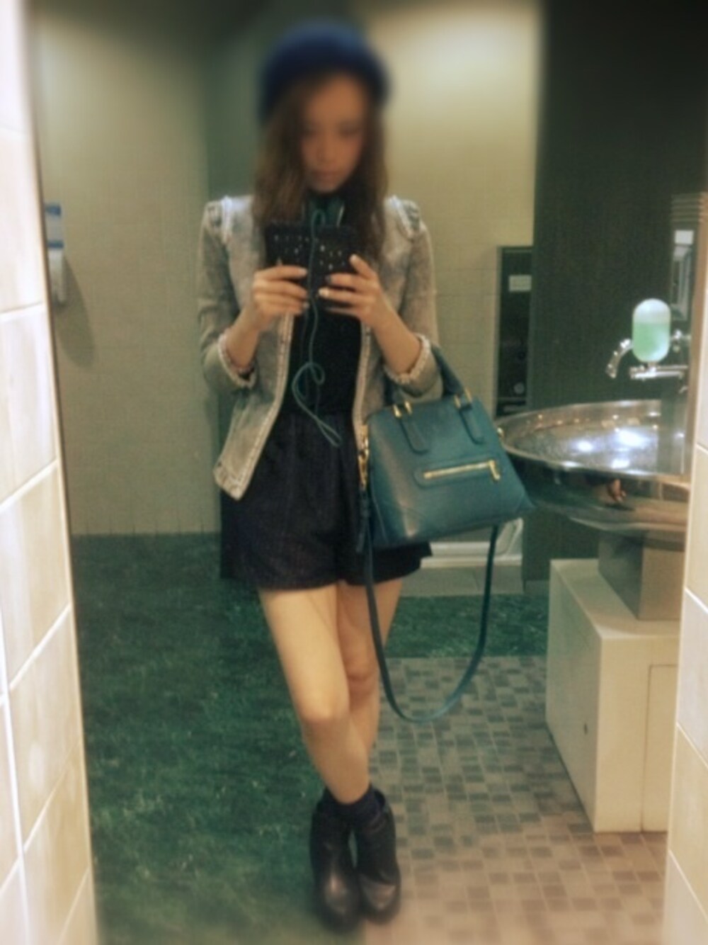「Chicoのアイテム（その他パンツ、ブルー系）」を使った、えんどうさん（レディース・153cm）の夏コーディネートの1枚目の写真