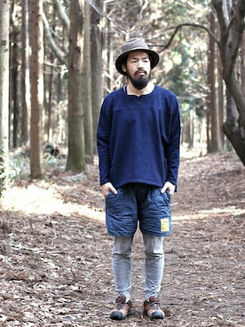 「NATAL DESIGN（ネイタルデザイン）のアイテム（Tシャツ/カットソー）」を使った、SCATTER BRAIN nicoじいさん（メンズ・175cm）の冬コーディネート