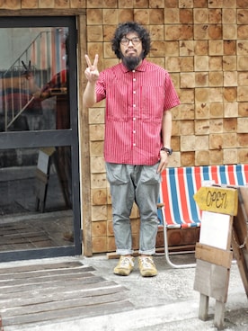 「NATAL DESIGN（ネイタルデザイン）のアイテム」を使った、SCATTER BRAIN nicoじいさん（メンズ・175cm）の春コーディネート