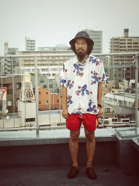 「NATAL DESIGN（ネイタルデザイン）のアイテム」を使った、SCATTER BRAIN nicoじいさん（メンズ・175cm）の夏コーディネート