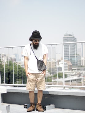 「NATAL DESIGN（ネイタルデザイン）のアイテム」を使った、SCATTER BRAIN nicoじいさん（メンズ・175cm）の夏コーディネート