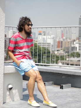 「NATAL DESIGN（ネイタルデザイン）のアイテム」を使った、SCATTER BRAIN nicoじいさん（メンズ・175cm）の夏コーディネート