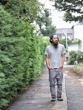 「NATAL DESIGN（ネイタルデザイン）のアイテム（キャップ）」を使った、SCATTER BRAIN nicoじいさん（メンズ・175cm）の夏コーディネート