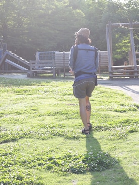 「アイテム（キャスケット）」を使った、SCATTER BRAIN nicoじいさん（メンズ・175cm）の秋コーディネート