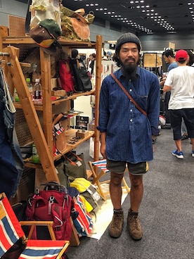 「Danner（ダナー）のアイテム（シューズ）」を使った、SCATTER BRAIN nicoじいさん（メンズ・175cm）の秋コーディネート