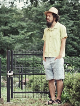 「NATAL DESIGN（ネイタルデザイン）のアイテム（デニムパンツ）」を使った、SCATTER BRAIN nicoじいさん（メンズ・174cm）の夏コーディネート