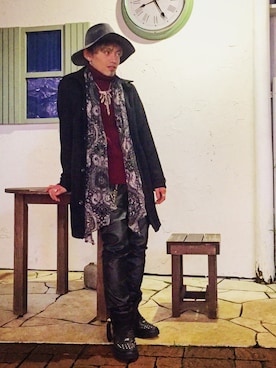 「Xfrm（トランスフォーム）のアイテム（ジャケット/アウター）」を使った、YU-TAさん（メンズ・168cm）の冬コーディネート