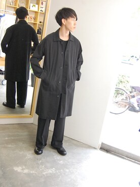 RYU（リュー）のステンカラーコートを使った人気ファッション