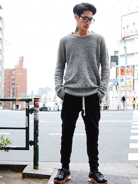 「ジョガーパンツ」｜DAYS-corner-さん（メンズ・174cm）の春コーディネート