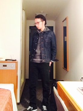 「OriginalFake（オリジナルフェイク）のアイテム」を使った、はるさん（メンズ・167cm）の冬コーディネート