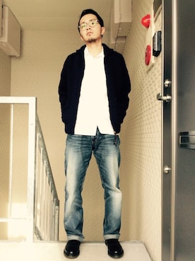 「OriginalFake（オリジナルフェイク）のアイテム」を使った、はるさん（メンズ・167cm）の春コーディネート