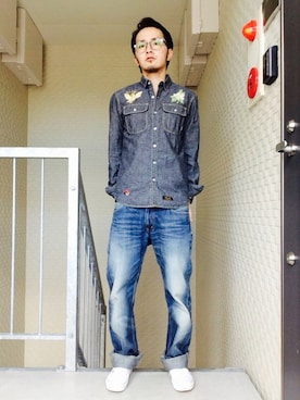 「OriginalFake（オリジナルフェイク）のアイテム」を使った、はるさん（メンズ・167cm）の夏コーディネート